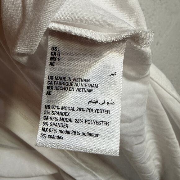 ID Ideology Women's Flowy Side-Slit Knit Tank Top white Large - Picture 4 of 5